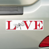 Autocollant De Voiture Amant Bumpersticker de libellule (En voiture)