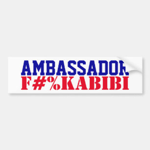 Autocollant De Voiture Ambassadeur F#%KABIBI Mike Huckabee Traître aux Ét