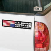 Autocollant De Voiture America Under Distress Anti-Trump (Sur camion)