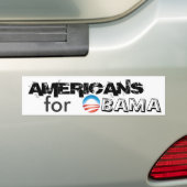Autocollant De Voiture AMÉRICAINS pour OBAMA (En voiture)