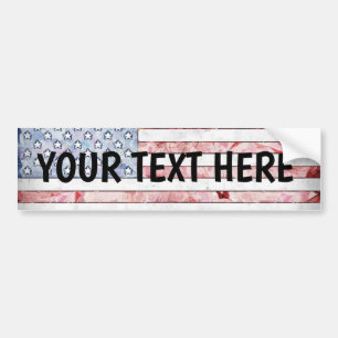AUTOCOLLANT DE VOITURE AMERICAN FLAG PERSONNALISER CRÉER VOTRE PROPRE