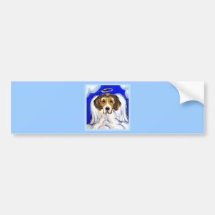Autocollant De Voiture American Foxhound Angel