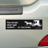 Autocollant De Voiture Amish aucun autisme (En voiture)