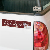 Autocollant De Voiture Amour 2 de rat (Sur camion)