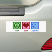 Autocollant De Voiture Amour ABC de paix (En voiture)