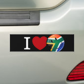 Autocollant De Voiture Amour Afrique du Sud Drapeau souriant (En voiture)