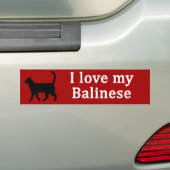 Autocollant De Voiture Amour balinais (En voiture)