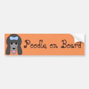 Autocollant De Voiture Amour de caniche
