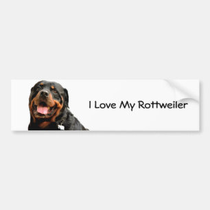 Autocollant De Voiture Amour de rottweiler
