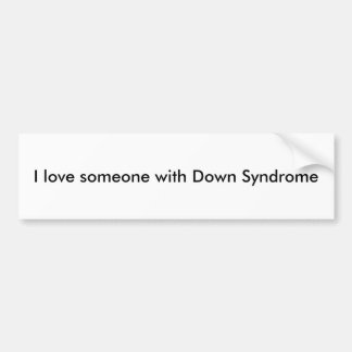 Autocollant De Voiture Amour de syndrome de Down