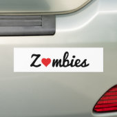 Autocollant De Voiture Amour de zombi (En voiture)