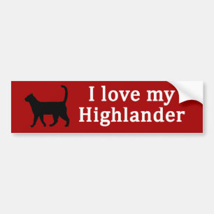 Autocollant De Voiture Amour des Highlanders