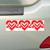 Autocollant De Voiture Amour en rouge (En voiture)