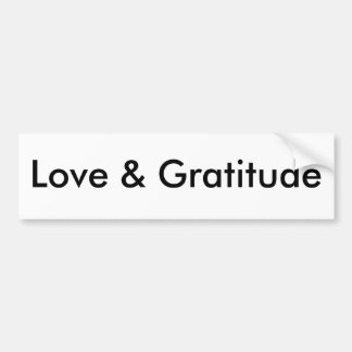 Autocollant De Voiture Amour et gratitude