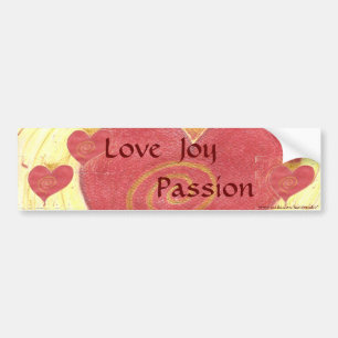 Autocollant De Voiture Amour, joie, passion