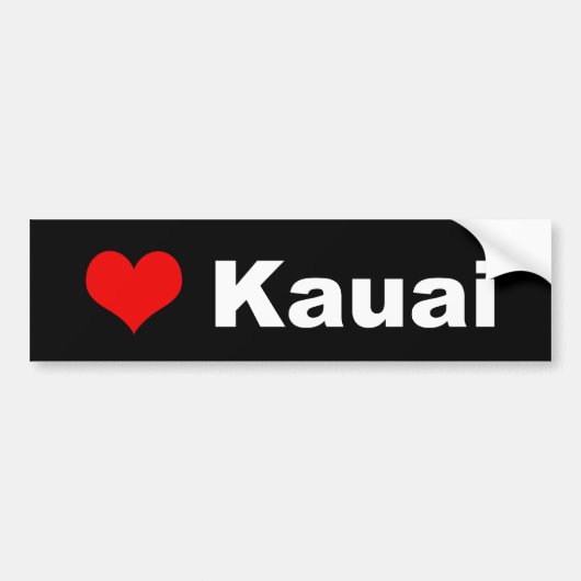 Autocollant De Voiture Amour Kauai (Devant)