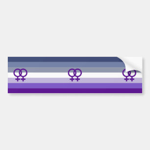 Autocollant De Voiture Amour Lesbien Butch Fierté WLW