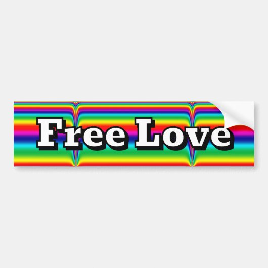 Autocollant De Voiture Amour libre (Devant)