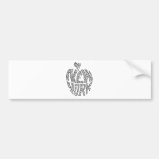 AUTOCOLLANT DE VOITURE AMOUR NEW YORK