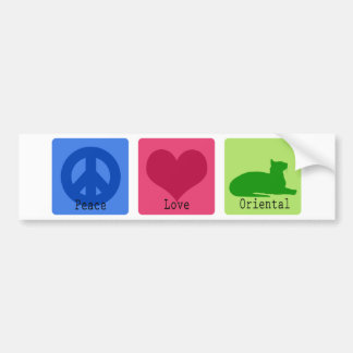 Autocollant De Voiture Amour Oriental de paix