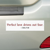 Autocollant De Voiture Amour parfait (blanc) (En voiture)