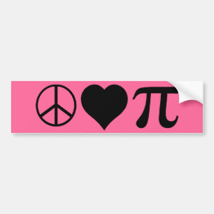 Autocollant De Voiture amour pi de paix