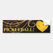 Amour Pickleball ! Adhésif pour pare-chocs de