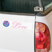 Autocollant De Voiture amour super hippie (Sur camion)