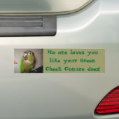 Autocollant De Voiture Amour vert de Conure de joue (En voiture)