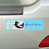 Autocollant De Voiture amoureux de plage mermaid (En voiture)