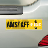 Autocollant De Voiture Amstaff à bord (En voiture)