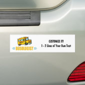 Autocollant De Voiture Amusant Conducteur de bus scolaire Jaune (En voiture)