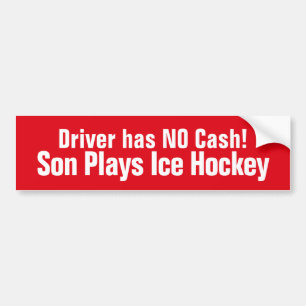 Autocollant De Voiture Amusant, Son Joue Sticker De Bumper De Hockey Sur