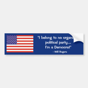 Autocollant De Voiture Amusant Will Rogers Bumper Sticker