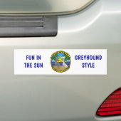 AUTOCOLLANT DE VOITURE AMUSER DANS LE STYLE GREYHOUND SUN (En voiture)