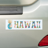 Autocollant De Voiture Ananas PixDezines Hawaii (En voiture)
