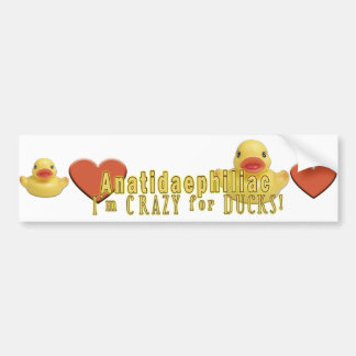 Autocollant De Voiture Anatidaephiliac - CANARDS d'AMOUR d'I