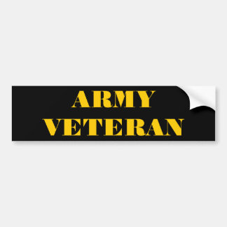 Autocollant De Voiture Ancien combattant de l'armée de l'autocollant