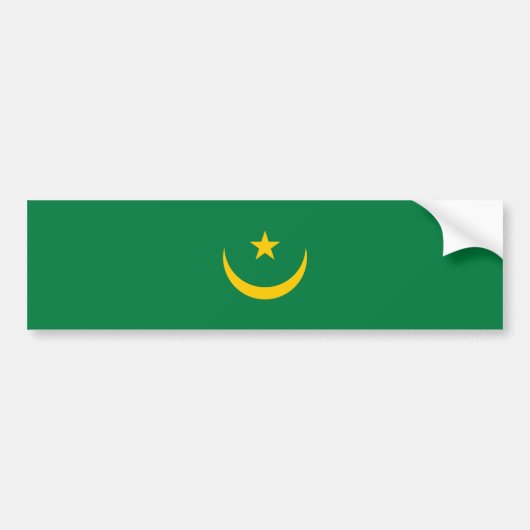 Autocollant De Voiture Ancien drapeau mauritanien (Devant)