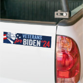 Autocollant De Voiture Anciens combattants pour Biden 2024 (Sur camion)