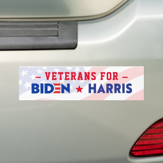 AUTOCOLLANT DE VOITURE ANCIENS COMBATTANTS POUR JOE BIDEN & KAMALA HARRIS (En voiture)