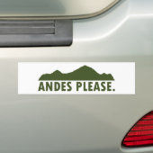 Autocollant De Voiture Andes S'Il Vous Plaît (En voiture)