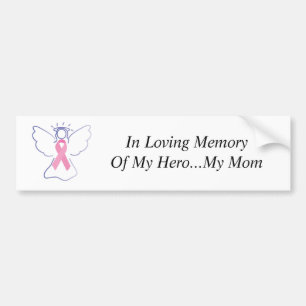 Autocollant De Voiture ange du cancer du sein de la maman, dans la