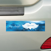 Autocollant De Voiture Ange du coeur (En voiture)