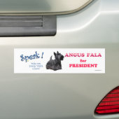 Autocollant De Voiture Angus Fala, PRÉSIDENT (En voiture)