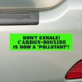 Autocollant De Voiture Anhydride carbonique - le "POLLUANT" que VOUS (En voiture)