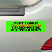 Autocollant De Voiture Anhydride carbonique - un "POLLUANT" CE VOUS (En voiture)