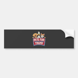 Autocollant De Voiture Animaux de compagnie pour Trump Cats Maga Dogs Ele