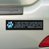 Autocollant De Voiture Animaux et religion (En voiture)