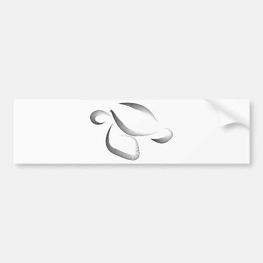 Autocollant De Voiture Animaux - tortue (Devant)